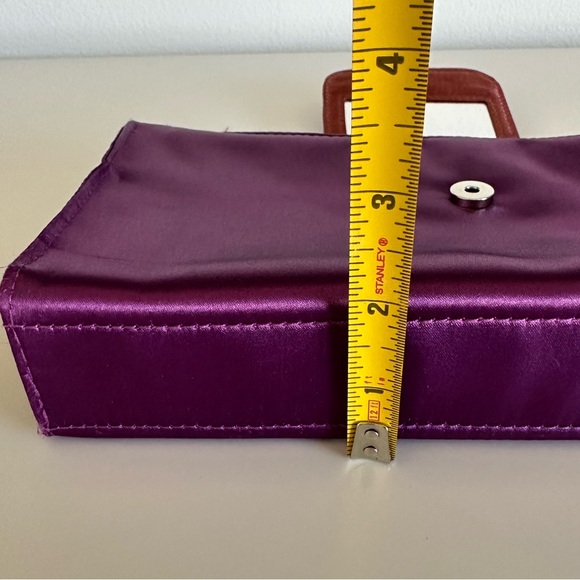 Saint Laurent YSL Clutch Bag Cosmetic Pochette Trousse Satin Makeup pouch purse - Picture 13 of 15